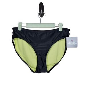 Nwt Athleta black bikini swim bottoms womens size large